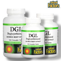 네추럴팩터스 DGL 리코라이스루트 츄어블 감초 뿌리 함유400mg 90정 180정세트 역류성식도염 위건강영양제, 2. 90+180정 세트