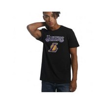 New Era 팀 로고 Los Angeles Lakers 남성용 티셔츠 블랙. X-Large, Small