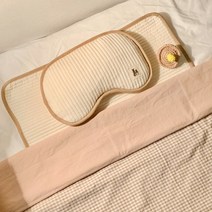 [개달당]댕나잇 누빔침구 2종 SET _ 강아지패드 강아지베개 고양이패드 고양이베개 강아지집 고양이집, 브라운