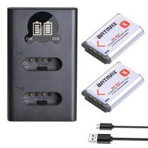 소니 카메라 배터리 1860mah np-bx1 np bx1 bx1 + lcd usb 충전기 ( dsc-rx100 wx500 hx300 wx300 as30v as300 m3 m2, 배터리 2개 충전기 1개