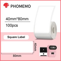 가격표라벨기 네임프린터 네임스티커기계 송장프린터 Jepod-M110/M220 라벨 프린터 용 자체 접착 용지 방, 13 L1 40x80 100p