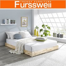 삼나무통깔판 저상침대.매트포함.퀸(SI_060)