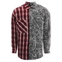 페이스커넥션 [페이스커넥션] 21FW EMW21227 444 우븐 패널 셔츠