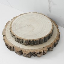 코코메이트 우드 티 코스터 나무 트레이 컵받침 4P세트, 원형
