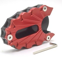 오토바이 킥 스탠드 풋 사이드 확장 패드 서포트 플레이트 스즈키 SV650X 2018-2019, 02 빨간