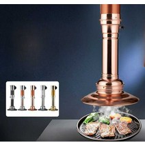 시로코 팬 환풍기 고깃집 후드 닥트 연기 풍로, 검은 구리 두꺼운 튜브 + 30cm 덮개