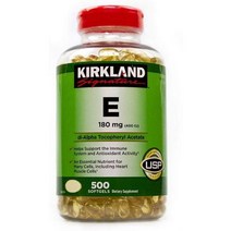 커클랜드 시그니처 비타민 E 400IU 500정, 단일수량, 단일개당 용량/중량/정