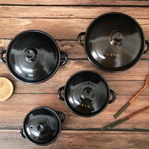 천연 황토 옹기방 손잡이 내열냄비 찜기 모음 뚝배기, 미니(찜기), 1개
