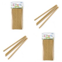 내츄럴 25P 종이스트로우 일회용스트로우 페이퍼스트로우 일자빨대