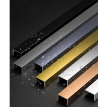 ㄷ자 몰딩 알루미늄 벽 천장 벽면 미장용 코너 비드, 10x13mm 매트 블랙, 3m
