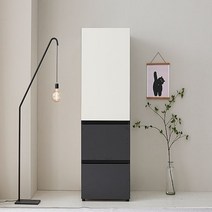 가구샘 광폭 투서랍 수납장 500 H5703, 아이보리