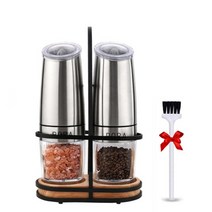 후추그라인더추천 이케아오일병 이케아양념통 통후추그라인더 스테인레스 스틸 중력 소금과 후추 셰이커 향신료 그라인더 세트 주방 전기 향신료 밀, 협동사, 7-2pcs 페퍼 밀