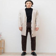 이지리치 남자오버핏롱니트가디건 남자 가을옷 남자롱가디건