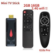 미니 파이어 TV 스마트 안드로이드 10 올위너 2.4G 60fps 미디어 동글 4K S400, 10.Eu 플러그 - 2G16GB G10S PRO