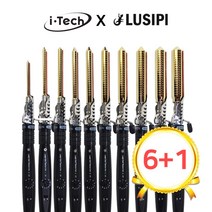 ★6+1★ 아이텍 루시피 골드 티타늄 원권 아이롱 4~22mm, 골드 22mm