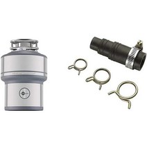 InSinkErator 쓰레기 처리 Evolution Excel 1.0 HP 연속 공급 및 DWC-00 식기세척기 커넥터 키트, 단일모델명/품번