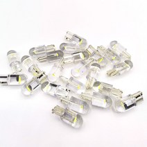 COB LED 자동차 웨지 주차 조명 사이드 도어 전구 계기 램프 번호판 12 V T10 W5W WY5W 168 501 2825 10개, [04] 빨간