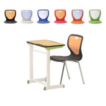 파스텔톤책상 투톤컬러의자 공부방책걸상 랩실책상