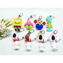 [요미키링] 네모바지 꽃게사장 강아지4종 키링 에어팟 키링 차 키링, 7.밀짚강쥐