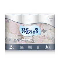 잘풀리는집 클래식 3겹 퀄팅 롤화장지 25 m, 6롤, 1개