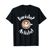 브랜드없음 커피숍 직원을 위한 Barista Artista T 셔츠 남성 스포츠