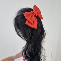 형태가 잡힌 예쁜 새틴 나비 왕리본핀 23칼라