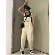 SAMARA 여자 포켓 롤업 루즈핏 점프 수트