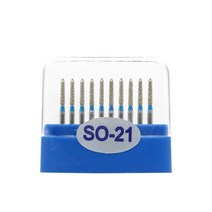 DI SO SR 시리즈 치과 다이아몬드 그라인딩 버 드릴 비트 고속 연삭 도구 그라인더 100 개/상자, SO-21