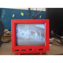 레트로 인테리어 카페 소품 흑백 컬러 브라운관 TV, 10인치 미니