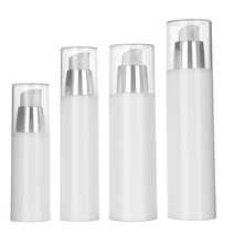 [용기] 에어리스 백색 실버캡 진공에센스 30ml 50ml 80ml 100ml, 백색 실버캡 진공에센스 100ml