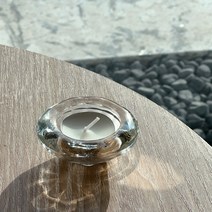 A의취향 유리 티라이트 홀더 3종 빈티지 미니 향초 캔들 받침대, 크리스탈