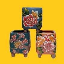 이숨 수제 다육이 화분 소중대형 중대품용 화담숲 3종, 랜덤낱개