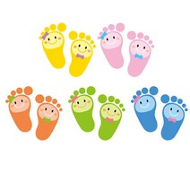 축광발바닥 스티커5매입 아기 욕실 발판 매트 화장실 욕실 욕조 미끄럼방지스티커 계단 복도, NO.325 분홍, 1개