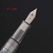 럭셔리 고품질 992 덕빌 만년필 고딕 병렬 회전 투명 잉크 펜 사무실 학교 용품, 02 0 7 PEN, 한개옵션1