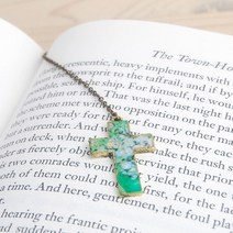 [바보사랑] BooKiss 십자가책갈피 반 고흐 장미화병, 상세 설명 참조