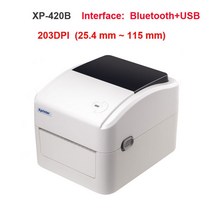 카드 포스기 POs 이지체크 단말기 신화포 Xprinter 고속 블루투스 USB POS 바코드 스티커 프린터 모바일, 03 420B BT and USB_01 EU 플러그