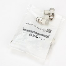SMC 공압 커넥터 AS1201F-M5-04A/06A AS2201F-01/02-06/08SA 속도 제어 밸브 AS, 10 AS3201F-03-06SA