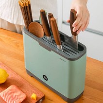 수저 살균기 식기 건조기 샤오미 Youpin 도마 칼 젓가락 소독 기계 가정용 소형 홀더, 녹색 - UV 소독 -