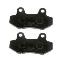 브레이크패드 2pcs 90cc 125cc 110cc 트윈 포트 클래식 핏 먼지 자전거 오토바이 리어, 검은색