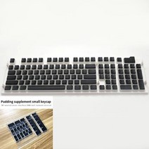 PBT OEM 프로필 154 키 푸딩 키 캡 게임용 반투명 더블 샷 PBT 키 캡 세트 기계식 키보드 ISO 레이아웃 블랙, 01 Black