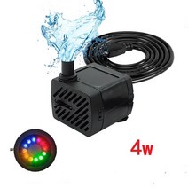 지하수펌프 소방펌프 말통펌프 지하수모터 슬러지펌프 2.5W-35W 수족관 워터 펌프 220V-240V 매우 조용한, 03 4W_01 미국