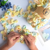 뜨개블랭킷 밍크 담요 슈퍼 소프트 청키 원사 아기 손가락 루프 원사 솜털 루핑 원사