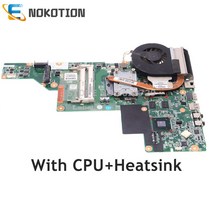 pc부품 NOKOTION 646672-001 HP CQ43 노트북 마더 보드 HD7400 GPU HM65 DDR3 방열판 팬 + 포함, 03 with i5 CPU