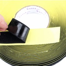 (국산)대성찍찍이 접착식벨크로, 블랙(11cm-까끌이)