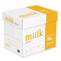 한국제지 밀크 복사용지 베이지 A4 80g 2500매, 상세내용참조, 상세내용참조