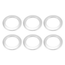 50 팩 커튼 그로밋 내 직경 43mm 커튼 아일릿 반지 나노 스케일 저음 로마 반지 (실버), 하나