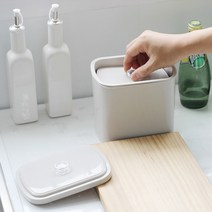 물빠짐 미니 압축 음식물 쓰레기통-3L 가정용 원룸 1인용, 단품