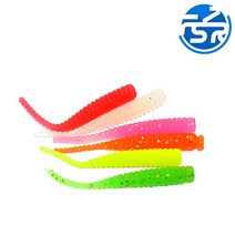 AfishLURE 전체축광 루어웜4cm 15pcs 볼락 풀치 전갱이, White(축광), 0.35g
