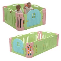 아기 베이비룸 울타리 유아안전 베이비 가드 그린 국민베이비룸