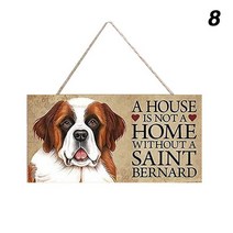 카페 인테리어 소품 샵 벽인테리어 Home Decor Wooden Dog Sign Pet 걸이식 플라크 펜던트 20x10cm 보드 사인 앞문 울타리 마당 직사각형 애완 동물 태그, 8